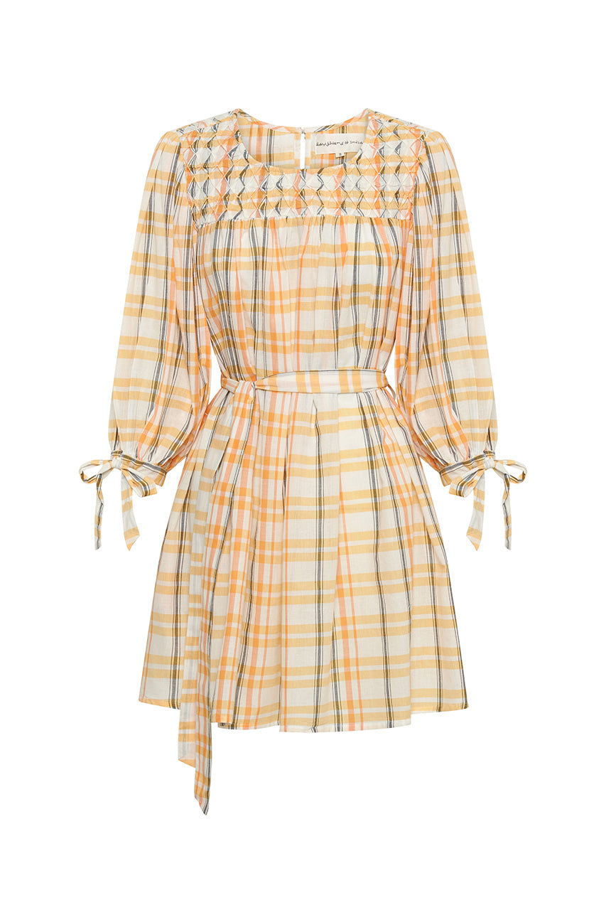 Freya Dress ~ Honeycomb Plaid