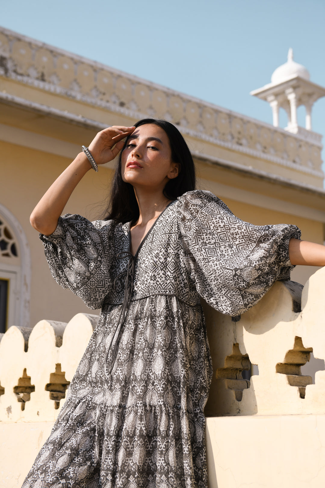 Jasmine Midi Dress ~ Charcoal