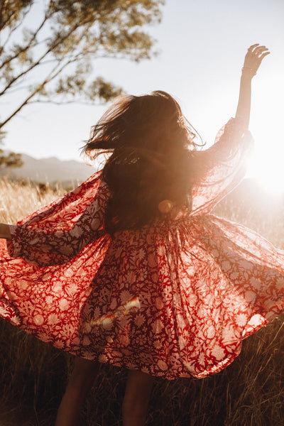 Kyra Mini Dress ~ Saffron