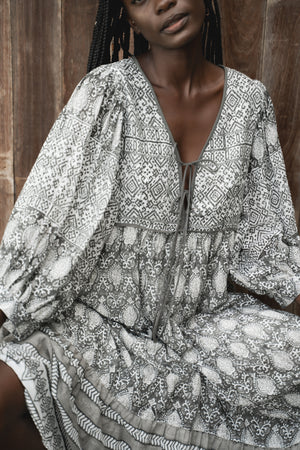 Jasmine Midi Dress ~ Charcoal