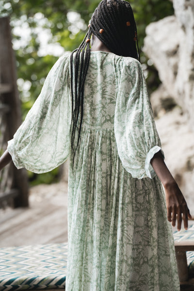 Kyra Midi Dress ~ Jade