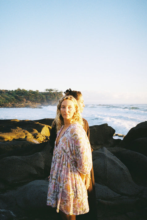 Kyra Mini Dress ~ Fuchsia Bloom