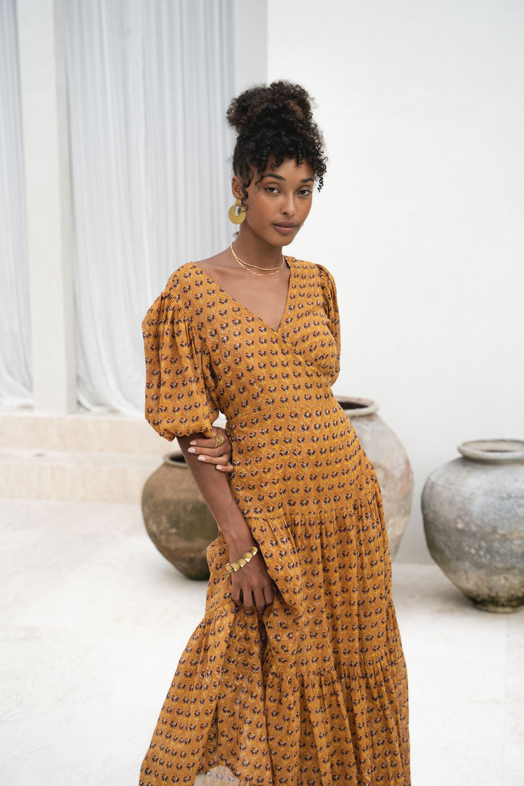 Zuri Wrap Dress ~ Autumn